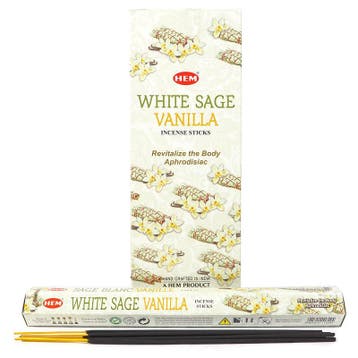 HEM Wierook - White Sage Vanilla  - Slof / Voordeelbox (6..., Ophalen of Verzenden, Nieuw
