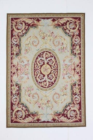 Aubusson-tekening - Vloerkleed - 217 cm - 151 cm -, Nieuw