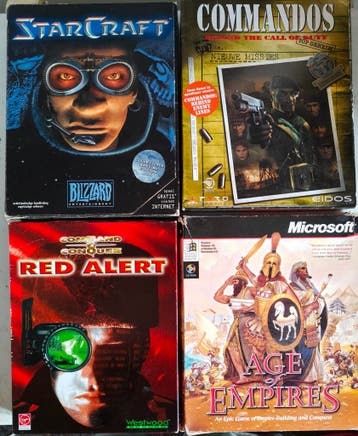 90s RTS PC Big Box Games Bundel / Lot, Verzenden, Nieuw