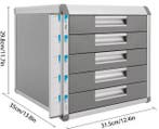 Organizer met 5 Lades – Aluminium Bureaukast met Slot, Verzenden, Nieuw in verpakking
