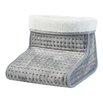 [en.casa] Elektrische voetenwarmer Bari 26x30x30 cm 100W gri, Verzenden, Nieuw