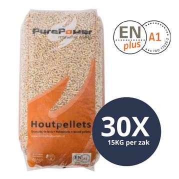 PURE POWER - Houtpellets - ENplus A1 - Per losse zak - 30, Ophalen of Verzenden