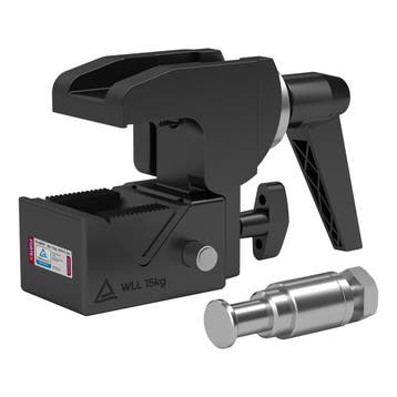 FORTEX Super Clamp 035 WLL 15kg 30-51mm zwart inclusief, Verzenden, Nieuw