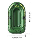 Opblaasbare kajak set PVC boot met peddels pomp 192x113, Verzenden, Nieuw