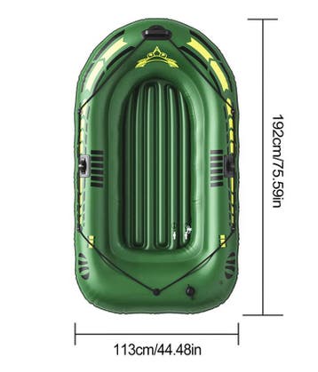 Opblaasbare kajak set PVC boot met peddels pomp 192x113, Verzenden, Nieuw