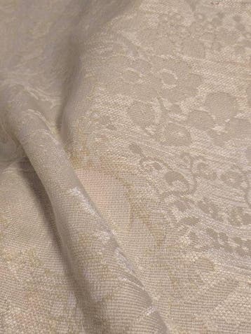Tessuto ornamento velluto Damascato colore crema 480x140cm -