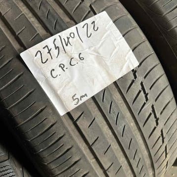 2 x Continental PremiumContact 6 275-40-22 Zomerbanden 5mm, Gebruikt, 275 mm, Overige maten, Ophalen of Verzenden