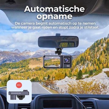 2dekans | Denver Dashcam - Dashcam voor Auto - Voor- en, Auto diversen, Ophalen of Verzenden, Zo goed als nieuw