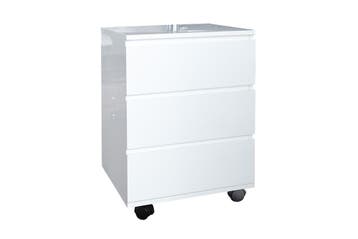 Moderne rolcontainer BIG DEAL 45cm wit hoogglans 3 lades -, Ophalen of Verzenden, Nieuw in verpakking