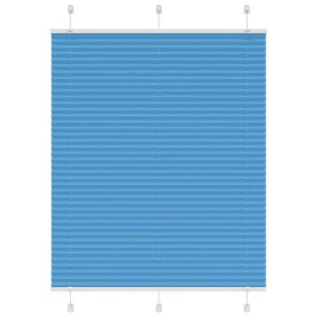 vidaXL Plissé rolgordijn 110x100cm stofbreedte 109,4cm, Verzenden, Nieuw, Blauw