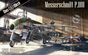 DAS WERK DW32002 WWII GERMAN MESSERSCHMITT P.1101 1/32, Hobby en Vrije tijd, Modelbouw | Vliegtuigen en Helikopters, Nieuw
