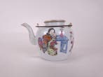 Theepot - Porselein - Famille rose theepot