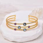 Zonder minimumprijs - Armband Zilver - Gemengde edelstenen -, Nieuw