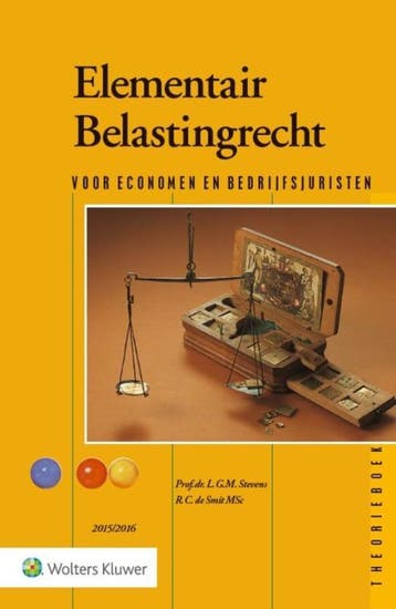 Elementair belastingrecht theorieboek 2015/2016, Verzenden, Zo goed als nieuw, Prof. Dr. Leo Stevens