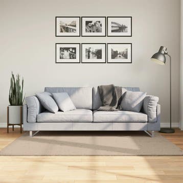vidaXL Vloerkleed HUARTE laagpolig zacht wasbaar 120x170cm, Verzenden, Nieuw, Bruin