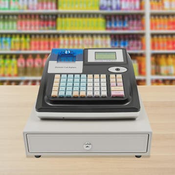 Elektronische Kassaregister met 48 Toetsen en LED Display -, Verzenden, Nieuw