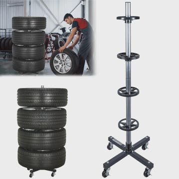 Robuuste Bandenrek met Wielen voor 4 Banden en Velgen - 100k, Verzenden, Nieuw