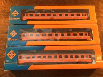 Fleischmann H0 - 2 x 4236A, 1 x 4237A - Model treinwagon (3), Nieuw
