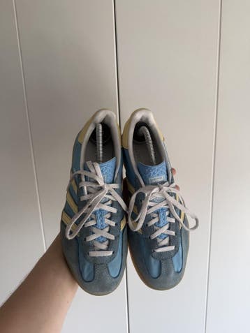 Adidas Gazelle – Blauw/Geel – Maat 38, Ophalen of Verzenden, Sneakers of Gympen, Gedragen, Blauw