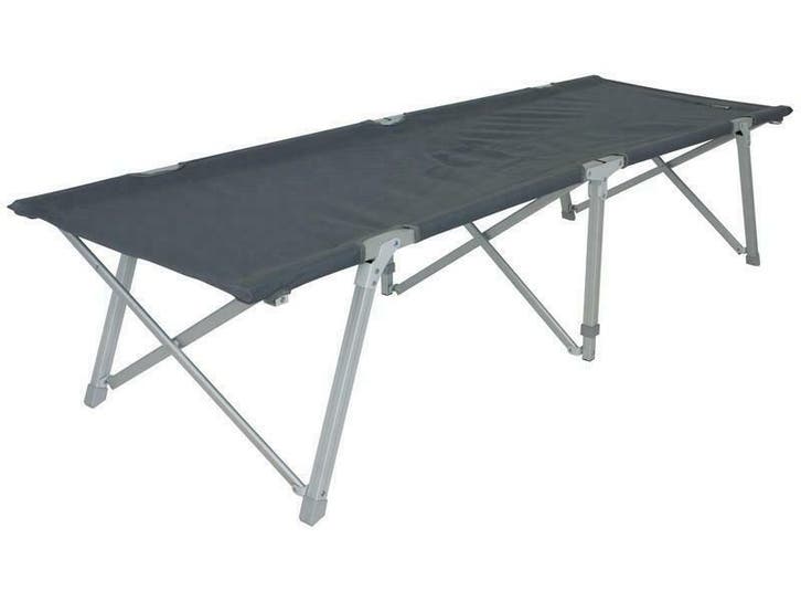 Eurotrail Veldbed Belmont L Grijs-Zwart, Caravans en Kamperen, Kampeeraccessoires, Nieuw