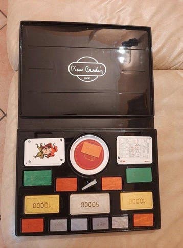 Pokerset - RARE Vintage Poker Set - Cardin - Cards - Chips -