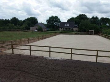 Eb en vloed bodem paardenbak renoveren zand m3c manegebodem, Garantie, Verbouw of Aanbouw