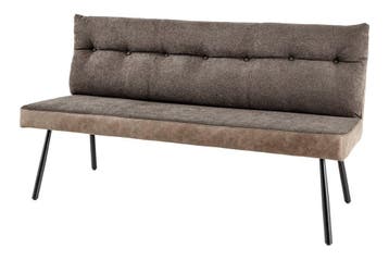 Bank BIG GEORGE 160 cm plat geweven stof met veerkrachtige, Ophalen of Verzenden, Nieuw