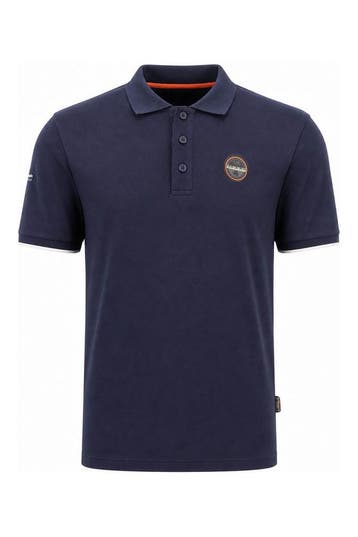 Napapijri Polo in maat L Blauw, Kleding | Heren, Truien en Vesten, Verzenden, Gedragen, Blauw, Napapijri