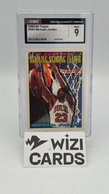 1993-94 Topps Michael Jordan #384 - Reigning Scoring Leader, Nieuw