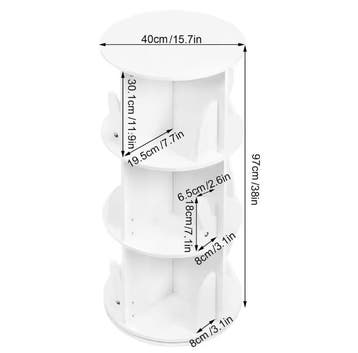 Roterende Kinderboekenkast – 360° Draaibare Kast 40×97 cm, Verzenden, Nieuw