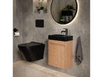 Mirlux Toiletmeubel Warm Eiken - Fonteinmeubel - Wc Kastje -, Verzenden, Nieuw