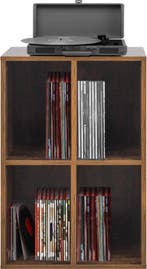 2dekans | VDD Vinyl Wish - Platenkast - Bruin - 74.5x37x44.5, Ophalen of Verzenden, Zo goed als nieuw