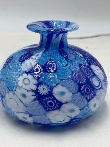 Campanella livio vaso in murrine colorate Arlecchino -
