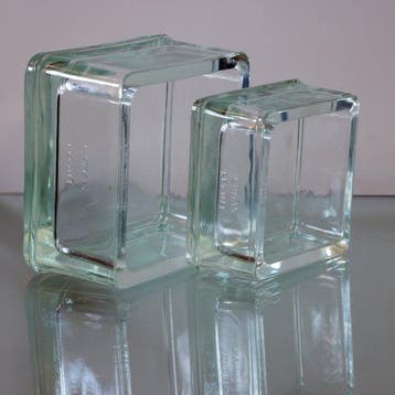 Le Corbusier - Schaal (2) - Glas - glazen bouwstenen LUMAX
