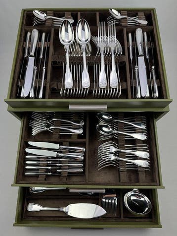 Christofle - Tafelservies voor 12 (126) - Vendôme Coquille -