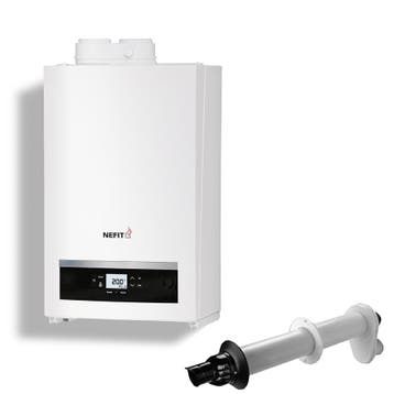 Combi-deal Nefit Trendline II HRC 30 CW5 + Muurdoorvoer, Nieuw