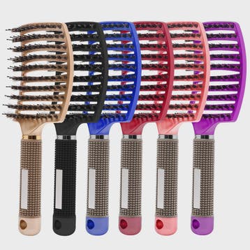 Ontwarrende Haarborstel met Natuurlijke Borstelharen & Nylon, Verzenden, Nieuw