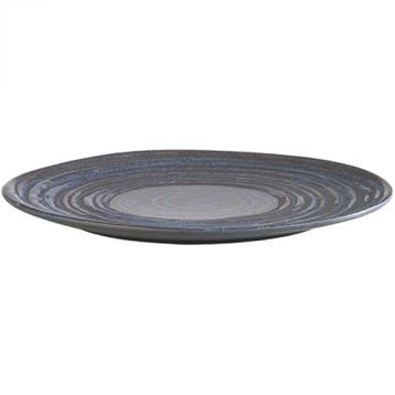 Bord | LOOPS | Melamine | Blauw | Per Stuk | Ø270x20(h)mm, Verzenden, Nieuw in verpakking