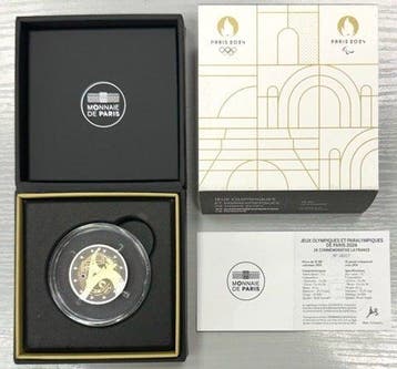 Frankrijk. 2 Euro 2024 La Tour Eiffel Danse Proof (Zonder