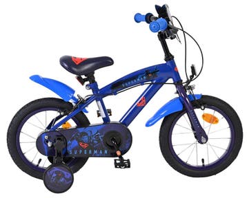 Superman Kinderfiets - Jongens - 14 inch - Blauw - Twee, Fietsen en Brommers, Verzenden, Nieuw