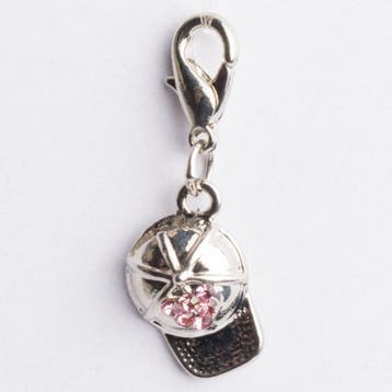 Be Charmed petje bedel met karabijnsluiting zilver met ee..., Ophalen of Verzenden, Nieuw, Bedel