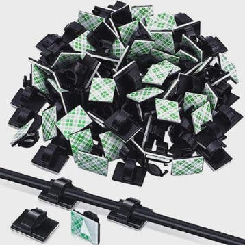 30x Kabel Organizer Clips - Draad Beheer voor Bureau, Auto &, Verzenden, Nieuw