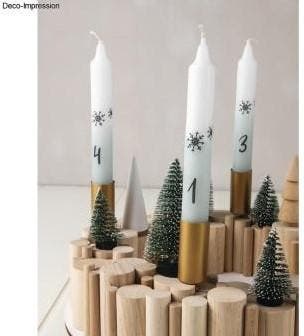 Transferfolie Winter Christmas kaarsen set 2 vellen, Ophalen of Verzenden, Nieuw