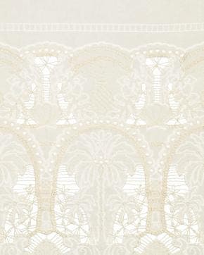 Luxe Broderie Katoen Blanchette Ecru, Nieuw, Overige kleuren