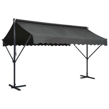 vidaXL Luifel vrijstaand 400x300 cm antraciet, Verzenden, Nieuw