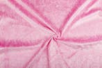 Velours de panne stof roze, 120 cm of meer, Ophalen of Verzenden, Roze, Polyester