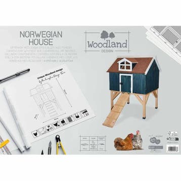 Kippenhok Duvo+ Woodland Design Norwegian House – Scandin., Verzenden, Nieuw, Kippenhok of Kippenren