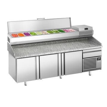 GGM Gastro | Pizza koelwerkbank Premium PLUS - 2305x800mm -, Verzenden, Nieuw in verpakking, RVS Meubilair