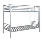 Stapelbed Soppsar metaal 208,5x97x165 cm zilverkleurig [en.c, Verzenden, Nieuw