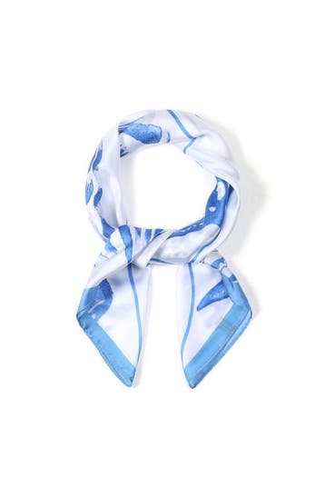 Zomersjaal met Schildpadmotief | Blauw | Strand & Vakantie A, Colors, Verzenden, Nieuw
